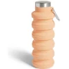 Gourde pliable silicone corail avec mousqueton < Gifi Hot