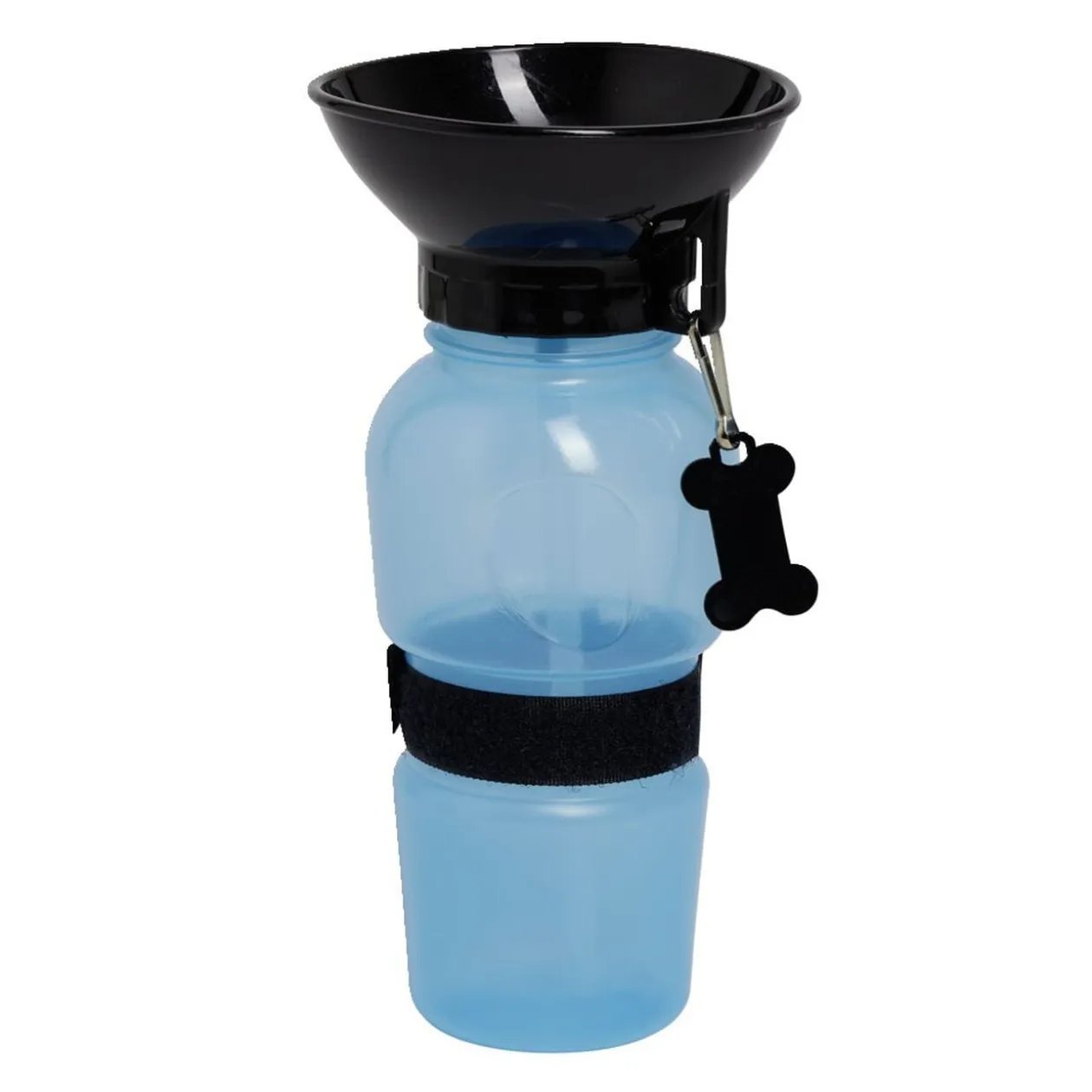 Gourde pour animaux avec gamelle intégrée 50cl