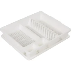 Égouttoir avec plateau blanc < Gifi Clearance