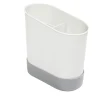 Égouttoir à couverts plastique gris 17,3x17,3xH9,2cm