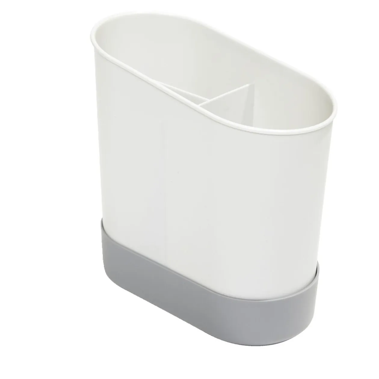Égouttoir à couverts plastique gris 17,3x17,3xH9,2cm