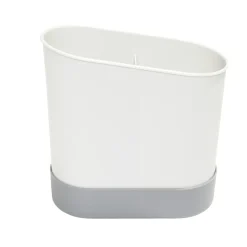 Égouttoir à couverts plastique gris 17,3x17,3xH9,2cm