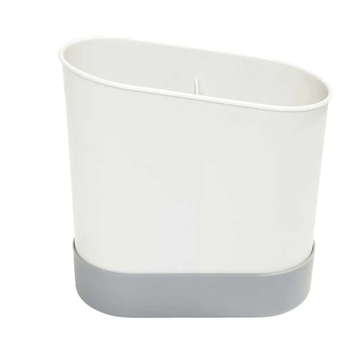 Égouttoir à couverts plastique gris 17,3x17,3xH9,2cm