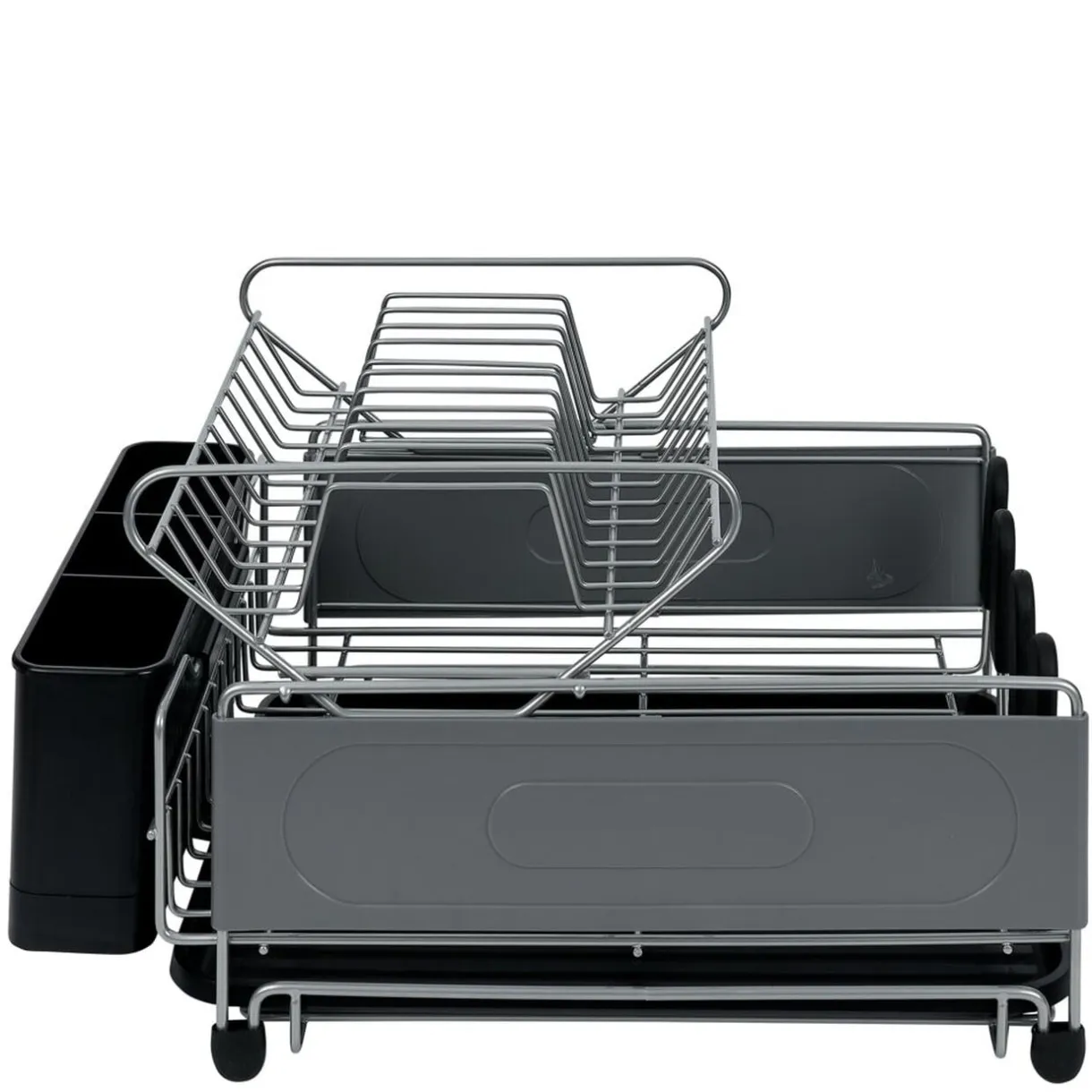Égouttoir extensible en métal et plastique gris 41,5x30xH23,5cm < Gifi Hot