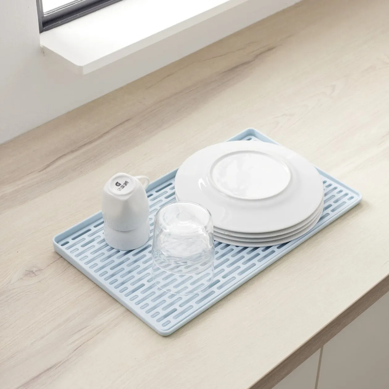 Égouttoir à vaisselle avec support 40x22,6xH2cm