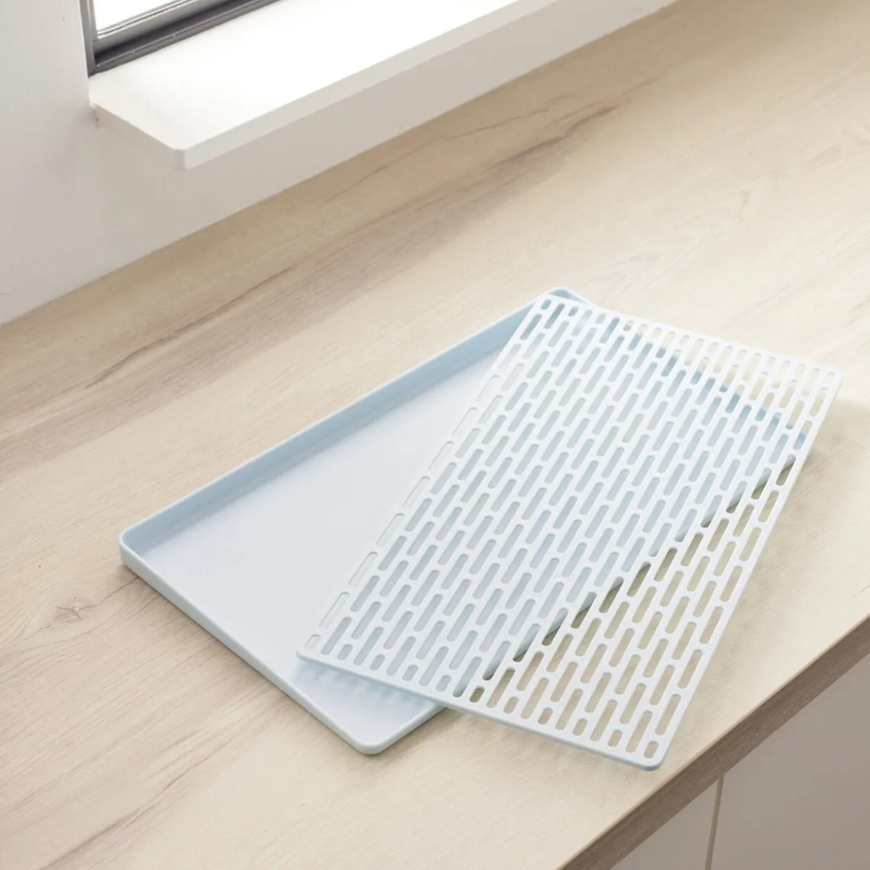 Égouttoir à vaisselle avec support 40x22,6xH2cm