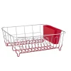 Égouttoir vaisselle base métal gris et rouge < Gifi Clearance