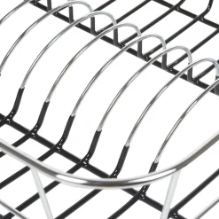 Égouttoir à vaisselle gris et noir