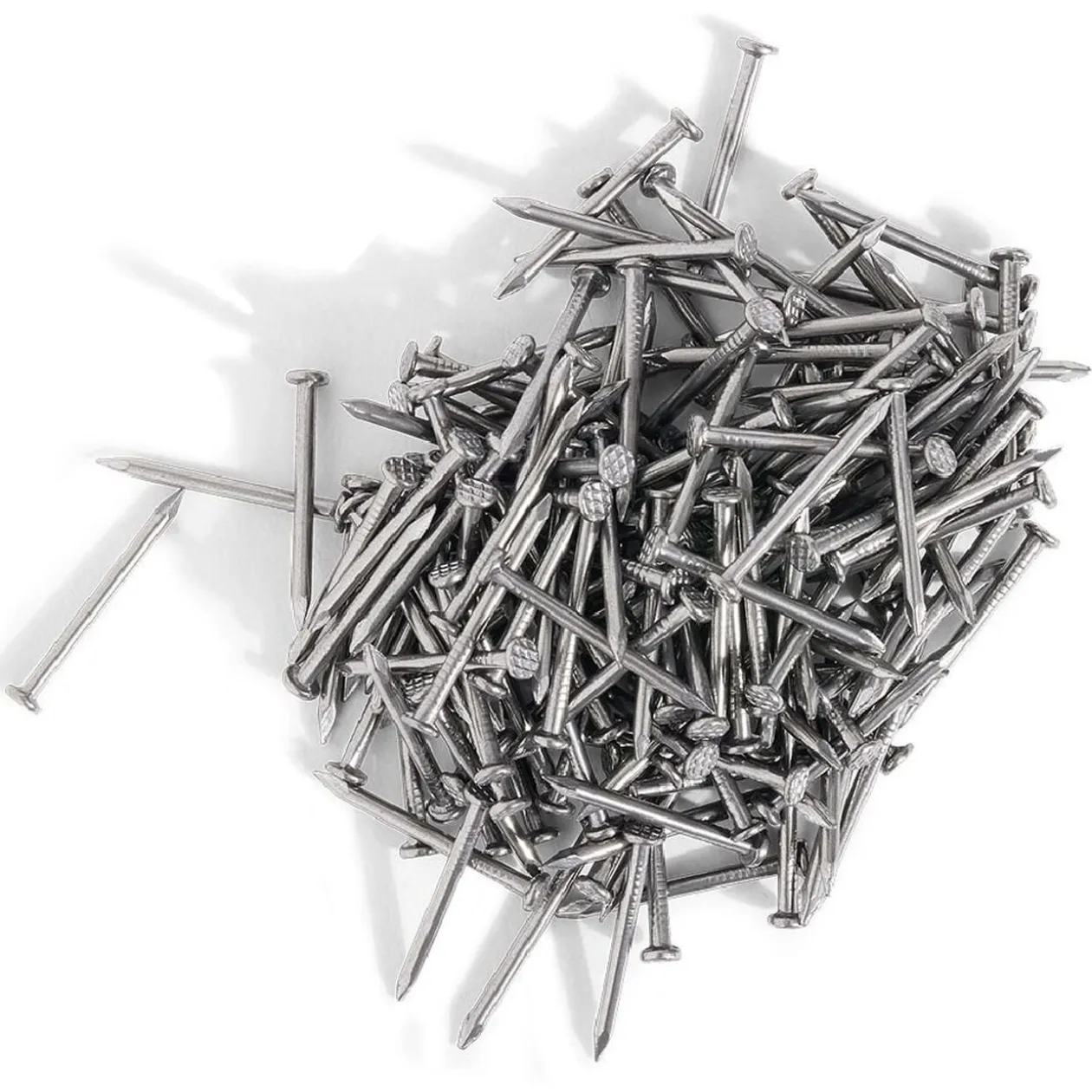 50g pointes tête homme acier brut - 1,5x25 mm