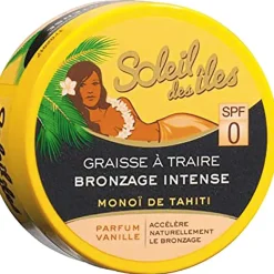 Graisse à traire bronzage intense Monoï de Tahiti senteur vanille SPF0 < Gifi Sale
