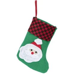 Grande chaussette de Noël en feutre x2