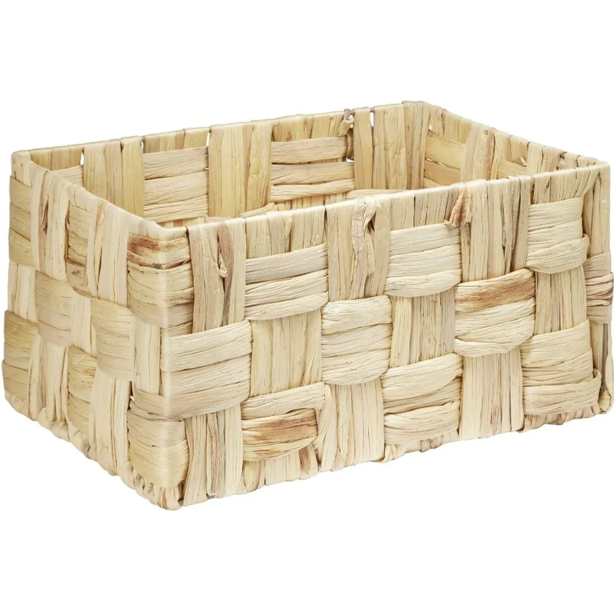Grande panière rectangulaire tressée en jonc < Gifi Discount