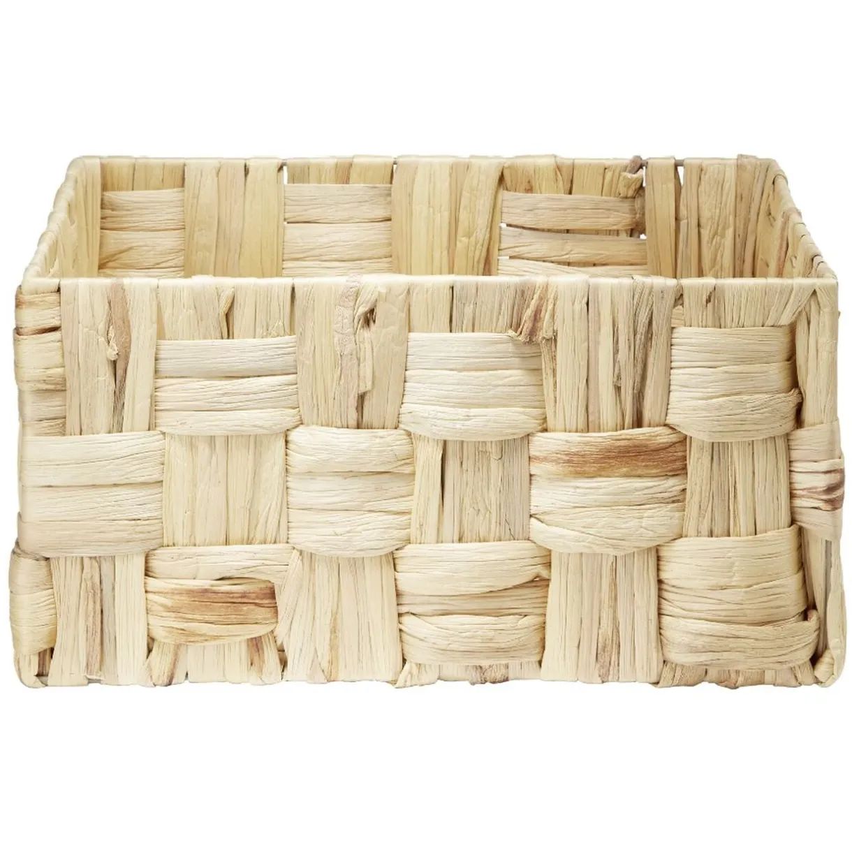 Grande panière rectangulaire tressée en jonc < Gifi Discount