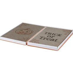 Grattoir chat Halloween livre griffoir carton marron et orange 26x39,5cm < Gifi New