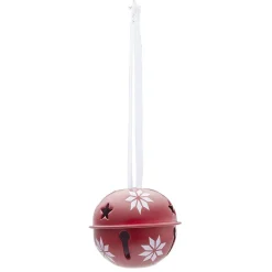 Grelot de Noël rouge à suspendre