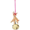 Grelot Disney Bambi orange et doré à suspendre bois Ø5xH11cm < Gifi Outlet