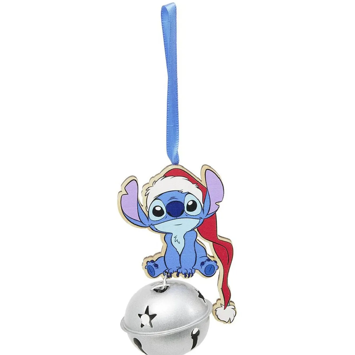 Grelot Disney Stitch bleu et gris à suspendre bois Ø6xH11cm < Gifi Best