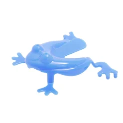 Grenouille sauteuse x8 jaune orange bleue