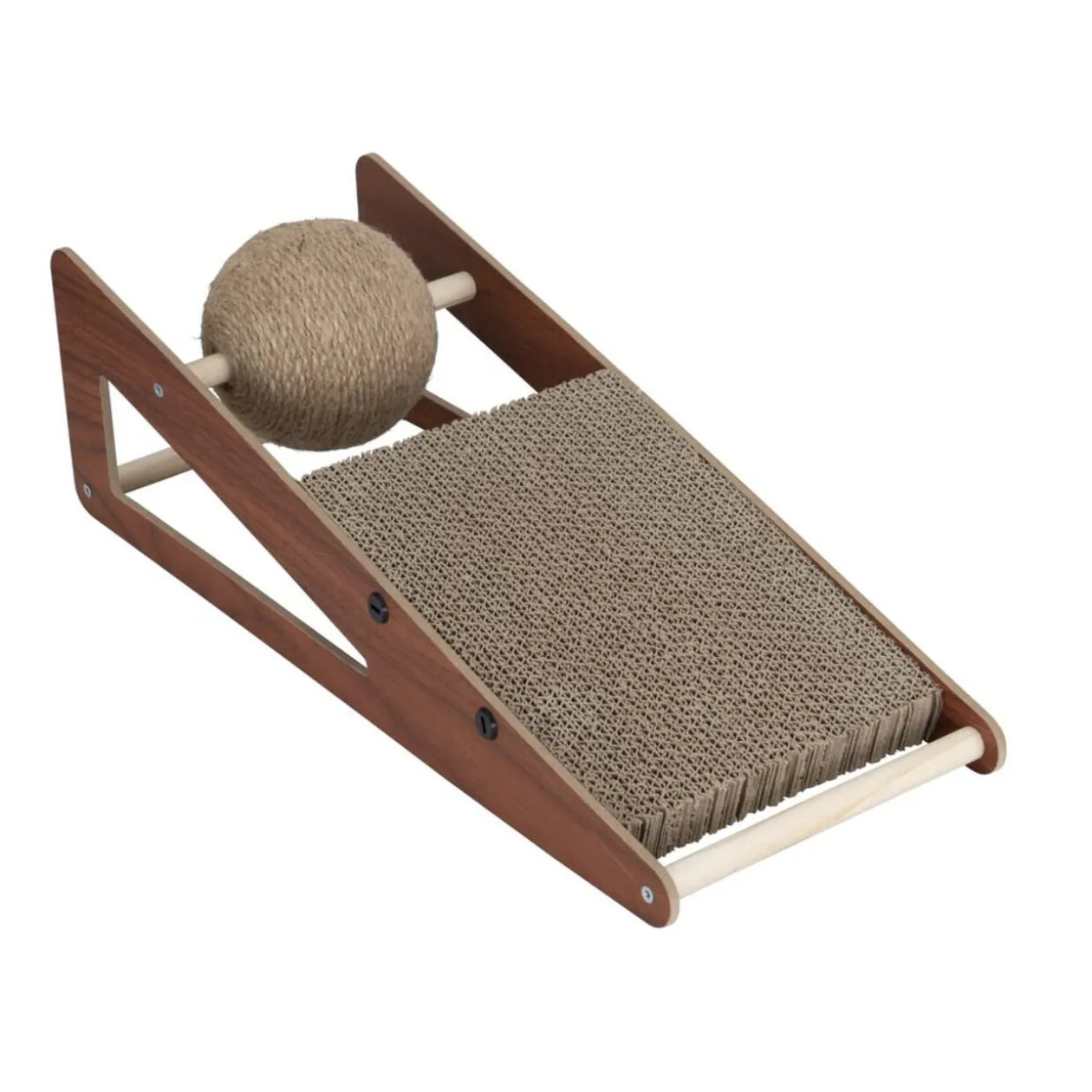 Griffoir pour chat en bois et jute 19x15xH50cm