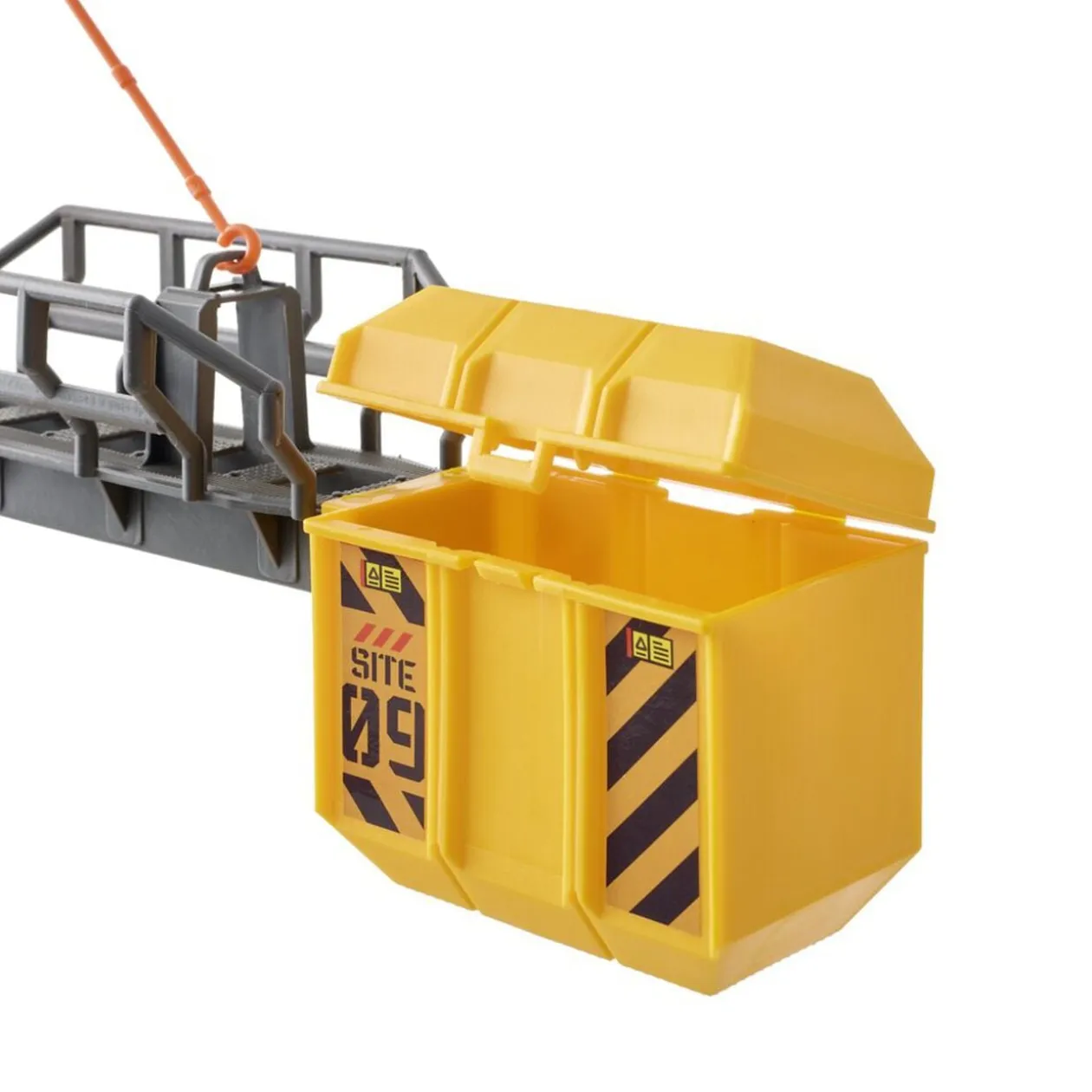Grue télécommandée chantier plastique jaune H110cm