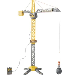 Grue télécommandée chantier plastique jaune H110cm