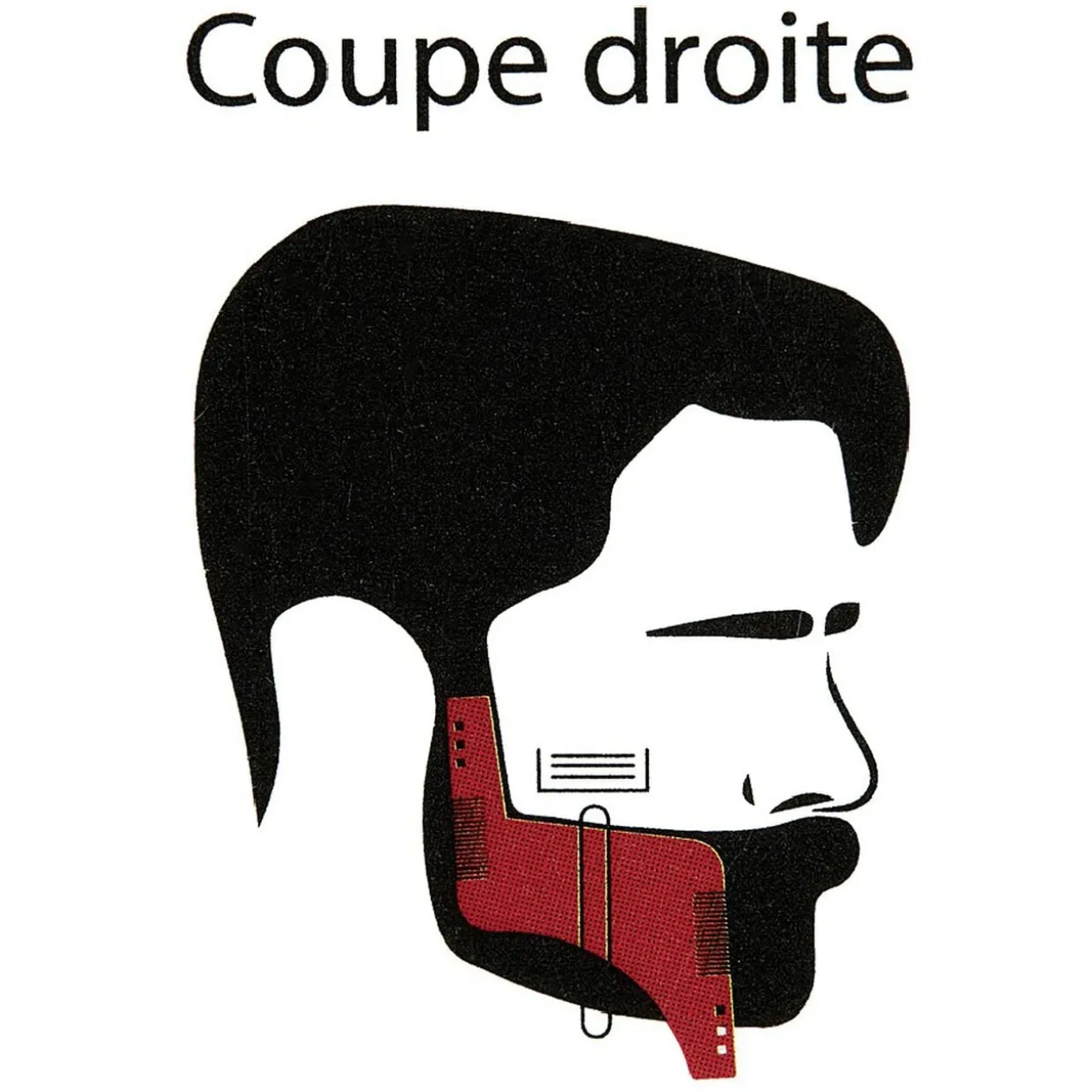 Guide et peigne 2 en 1 pour entretenir la barbe