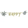 Guirlande anniversaire Happy Birthday doré thème sauvage 2m < Gifi Clearance