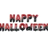 Guirlande ballons alu lettres Happy Halloween noirs et rouges L165xH23cm < Gifi Outlet