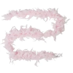 Guirlande Boa plumes roses Noël romance