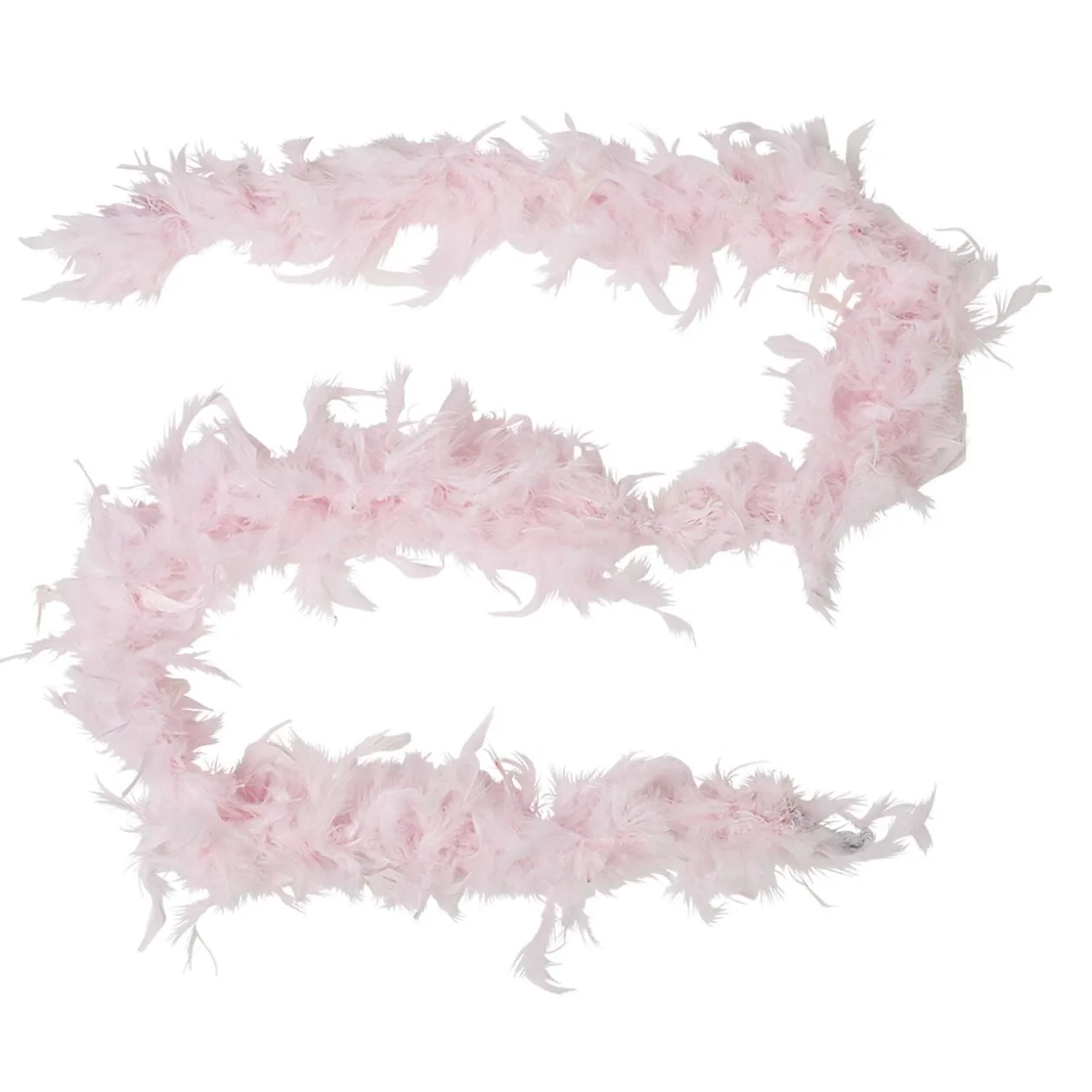 Guirlande Boa plumes roses Noël romance