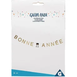 Guirlande Bonne Année dorée < Gifi Discount
