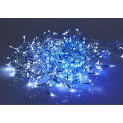 Guirlande bordure de toit 400 LED bleu et blanc froid L.14,8 m < Gifi Outlet