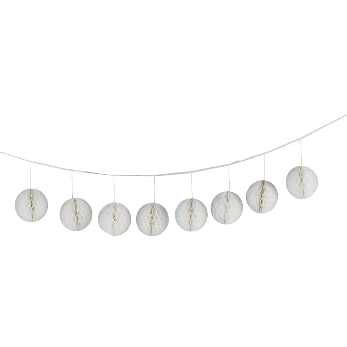 Guirlande boule en papier blanc < Gifi