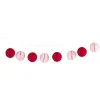 Guirlande boule en papier rose et rouge < Gifi Hot