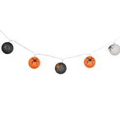 Guirlande boules lumineuses orange noir et blanc < Gifi