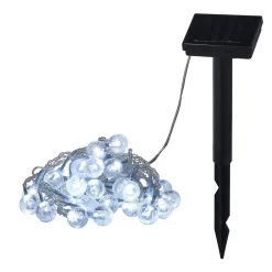 Guirlande boules lumineuses solaire blanc froid clignotant fixe 5,8 m < Gifi Sale