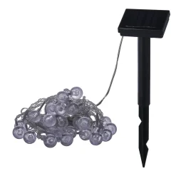 Guirlande boules lumineuses solaire blanc froid clignotant fixe 5,8 m < Gifi Sale
