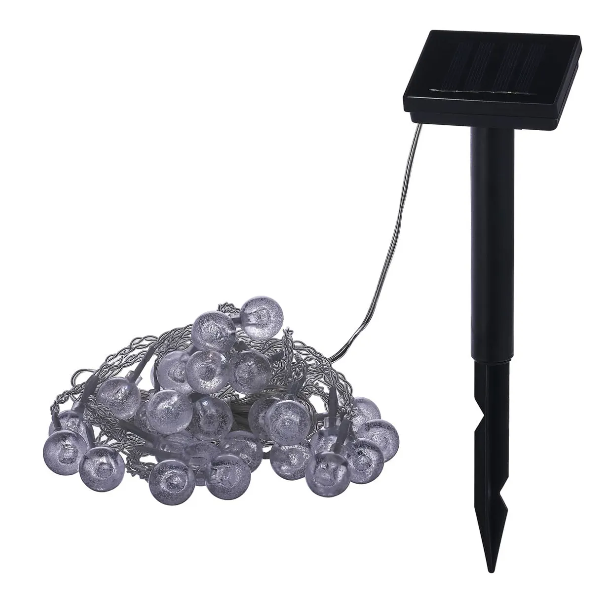Guirlande boules lumineuses solaire blanc froid clignotant fixe 5,8 m < Gifi Sale
