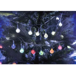 Guirlande boules lumineuses solaire blanc froid clignotant fixe 5,8 m < Gifi Sale