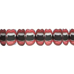 Guirlande de bouches vampire Halloween 2,5 m < Gifi Outlet
