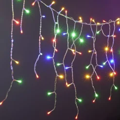 Guirlande de Noël bordure de toit XXL 400LED multicolore L1190cm