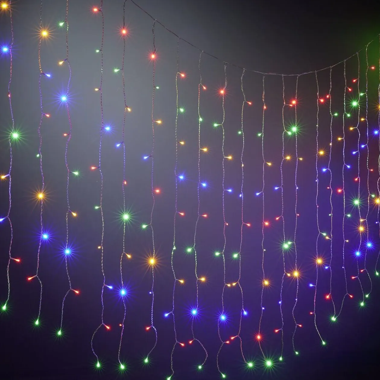 Guirlande de Noël bordure de toit XXL lumineuse 400LED multicolore L1060cm