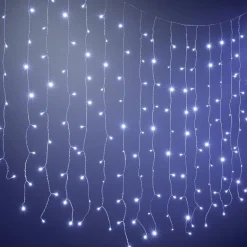 Guirlande de Noël bordure de toit XXL lumineuse 400LED blanc froid L1060cm