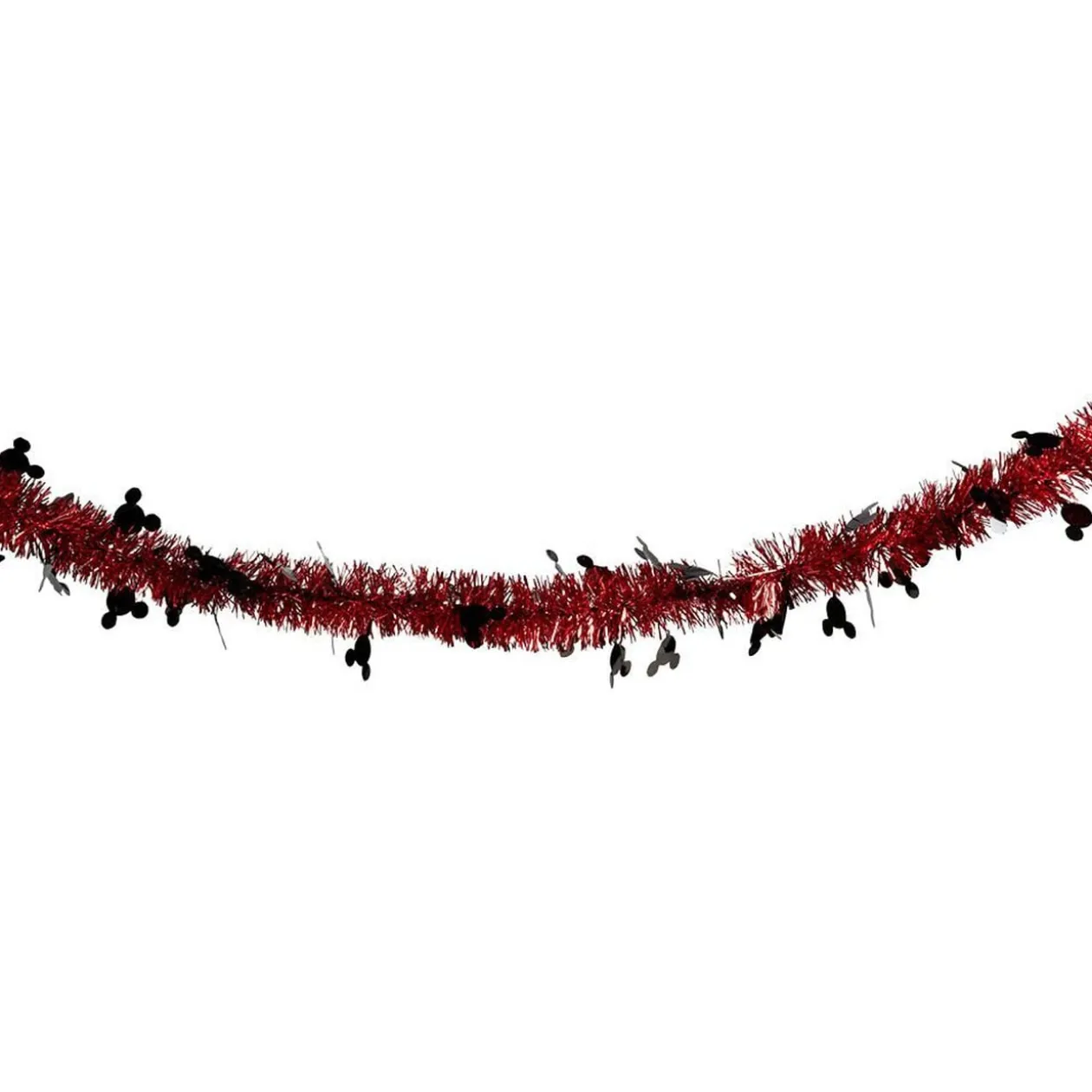 Guirlande de Noël Disney Mickey scintillante rouge et noir 3m