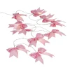 Guirlande de Noël LED noeud tissu rose L175cm < Gifi Online