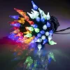 Guirlande de Noël lumineuse 50LED bulbe plat multicolore L590cm