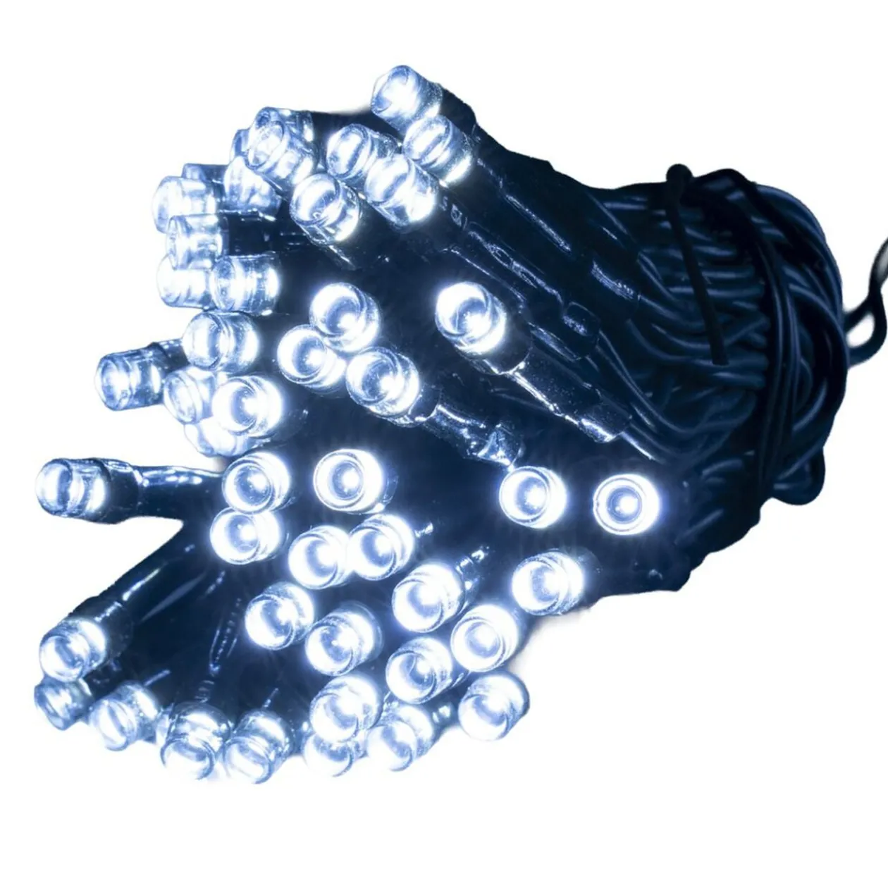 Guirlande de Noël lumineuse 50LED blanc froid L375cm