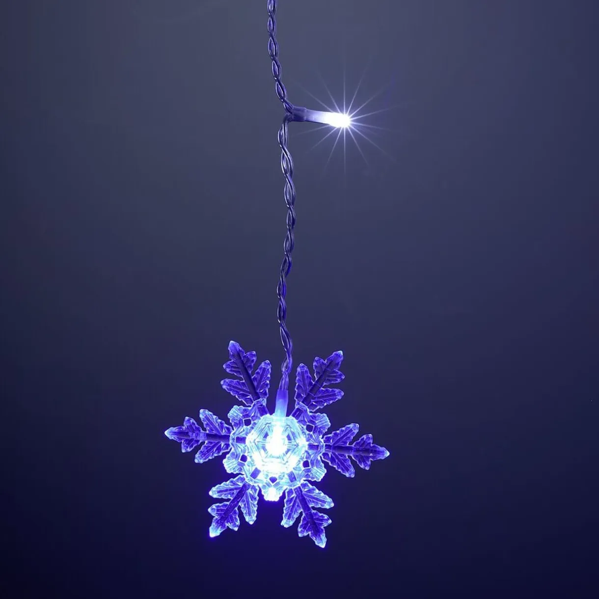 Guirlande de Noël lumineuse 90LED bordure toit flocon blanc froid < Gifi Clearance