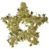 Guirlande de Noël scintillante décor et forme étoile doré
