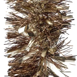Guirlande de Noël scintillante marron et doré L180cm